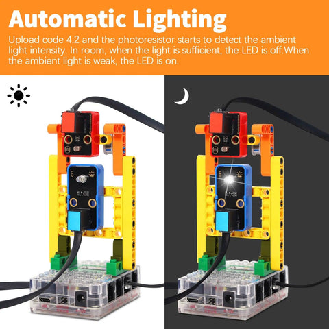 Kit de sensores educativos SmartBinsite de bloques de construcción electrónicos STEM de Kidsbits