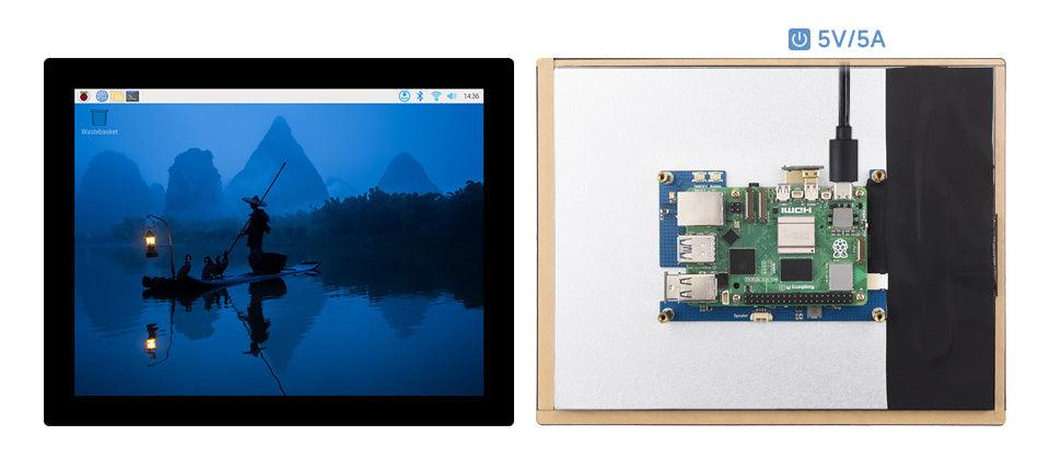 Waveshare 9.7 inch IPS Capacitive Touch Display 768×1024 HDMI 10-Point Touch - OpenELAB