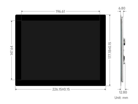 Waveshare 9.7 inch IPS Capacitive Touch Display 768×1024 HDMI 10-Point Touch - OpenELAB