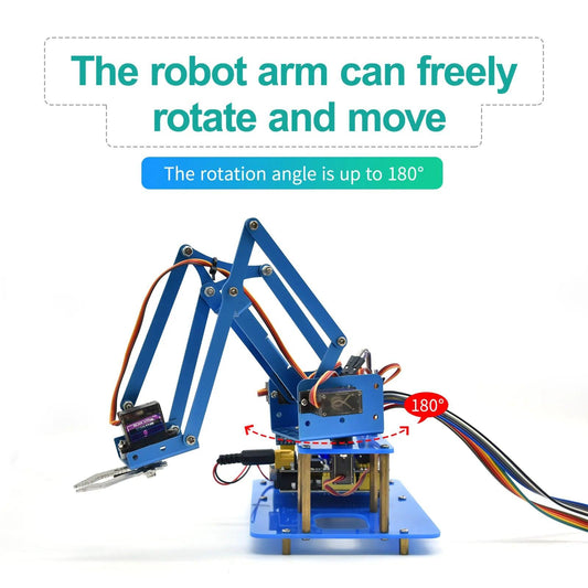 Keyestudio 4DF Mechanical PS2 Joystick Metallic Robot Arm - OpenELAB