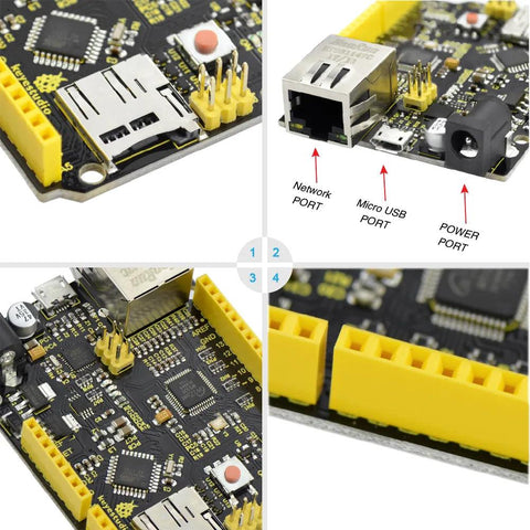 Keyestudio W5500 Ethernet Dev Board for Arduino - OpenELAB