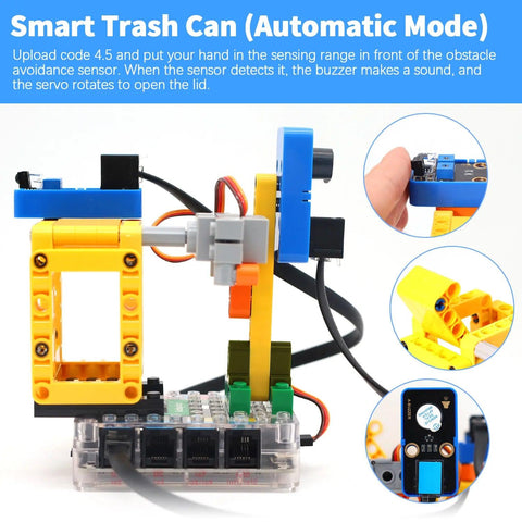 Kit SmartBinsite di blocchi elettronici Kidsbits STEM con scheda PICO