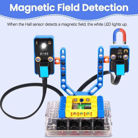 Kit de mini estación meteorológica de bloques de construcción electrónicos Kidsbits STEM