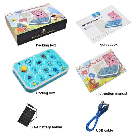 Kidsbits Maker coding box V1.0 starter kit for Arduino STEM 7+