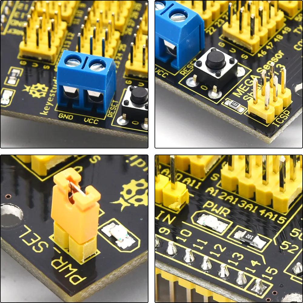 Keyestudio MEGA Sensor Shield V1 for Arduino Mega - OpenELAB