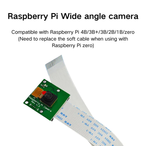 Raspberry Pi 5B/4B/3B+/Zero 5MP RPI-camera