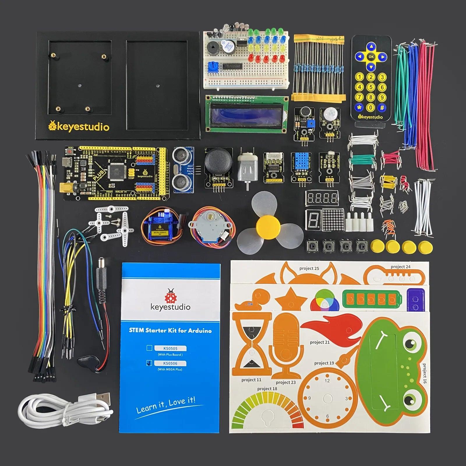 Keyestudio STEM 2560 Plus Board Starter Kit - OpenELAB