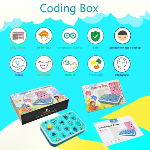 Boîte de codage Kidsbits Maker V1.0, kit de démarrage pour Arduino STEM 7+