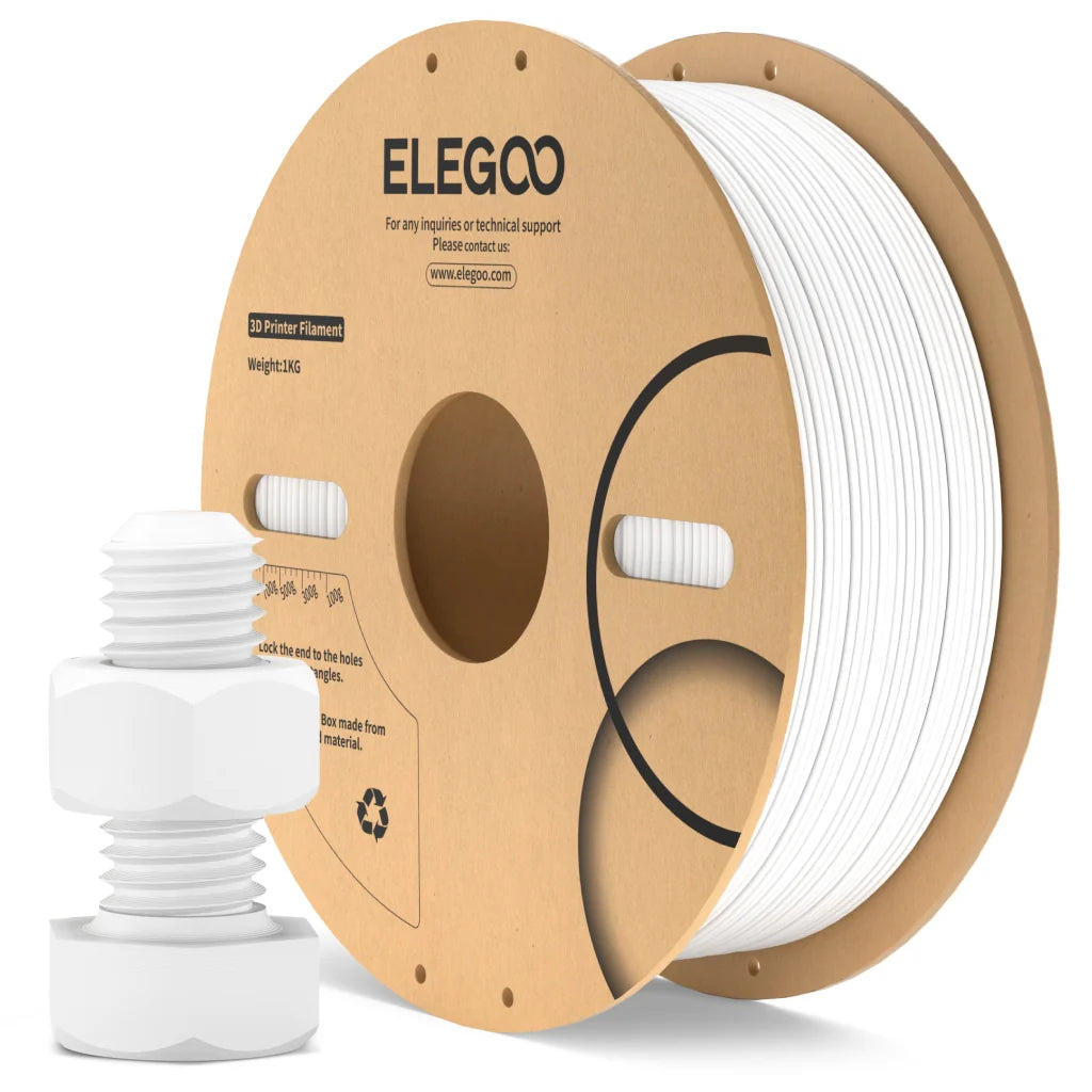 ELEGOO ABS White Filaments 3D Printer Consumables 1KG 1.75mm for FDM 3D printer