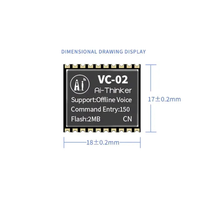 Ai-Thinker VC-02 Intelligent Offline Voice Module-2