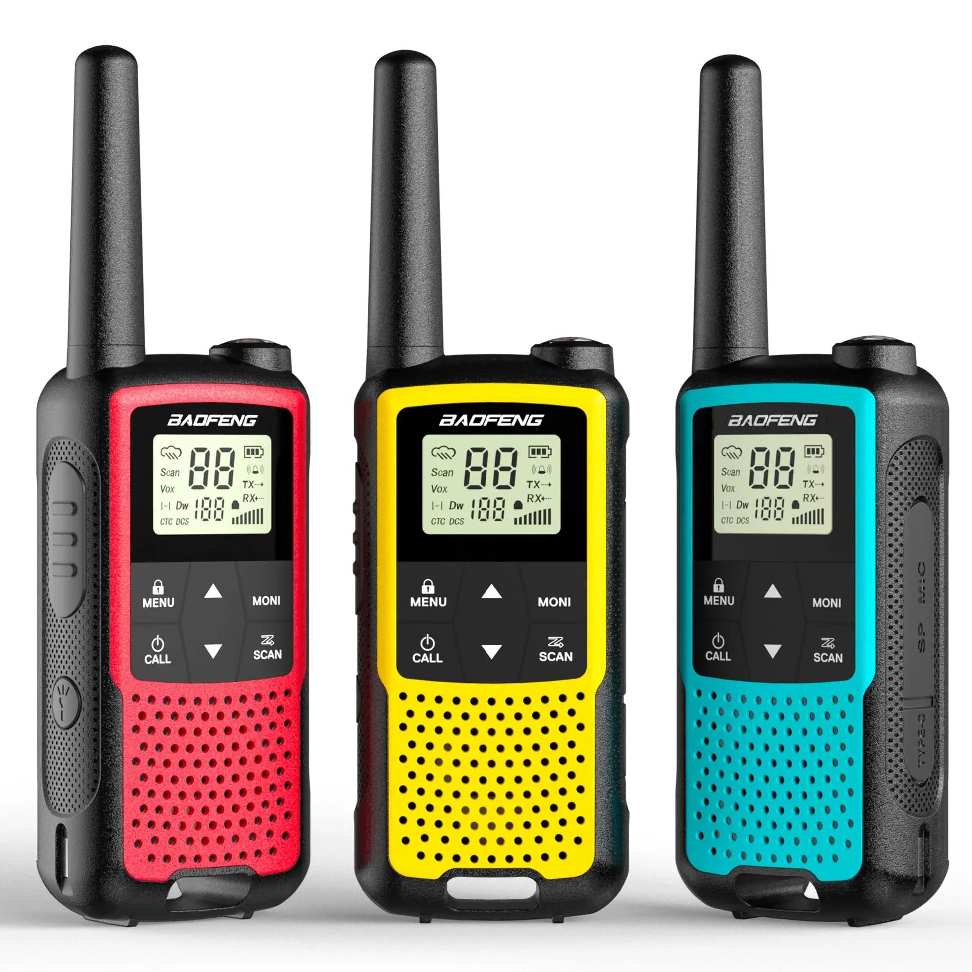 Baofeng BF-33C PMR446 USB-C family radio 3-pack for outdoor coordination