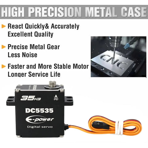 E-POWERRC 35kg Servo Steel Gear - OpenELAB