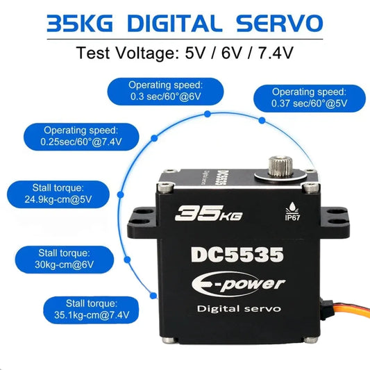 E-POWERRC 35kg Servo Steel Gear - OpenELAB