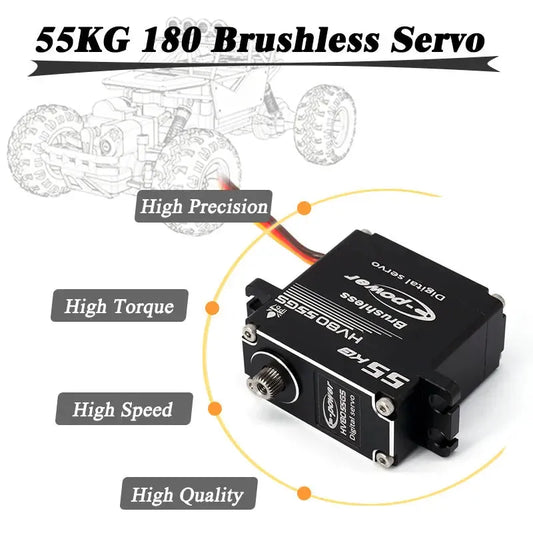 E-POWERRC 55kg Brushless HV Servo - OpenELAB