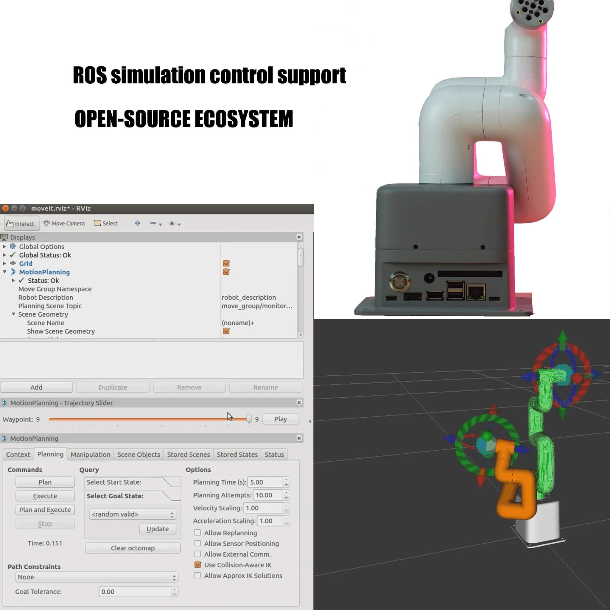 Elephant 6 DOF Robotics Arm MyCobot 280 Jetson Nano-3