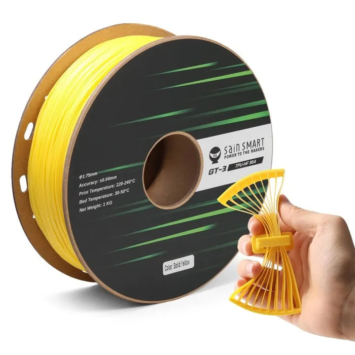 Genmitsu GT-3 High-Speed 95A Yellow Flexible TPU Filament 1.75mm 1KG