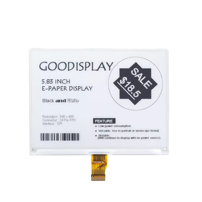 GooDisplay 5.83inch E-Paper-02