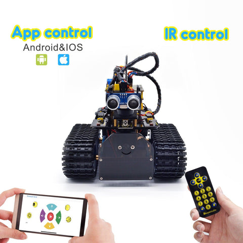 Keyestudio DIY Mini Tank V2.0 Smart Robot Car Kit - OpenELAB