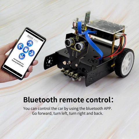 Keyestudio EASY PLUG Education Robot Car Kit - OpenELAB