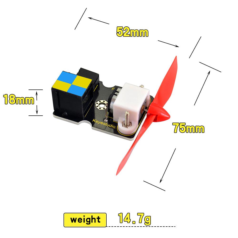 Keyestudio EASY PLUG L9110 Fan Module for Firefighting Robot - OpenELAB