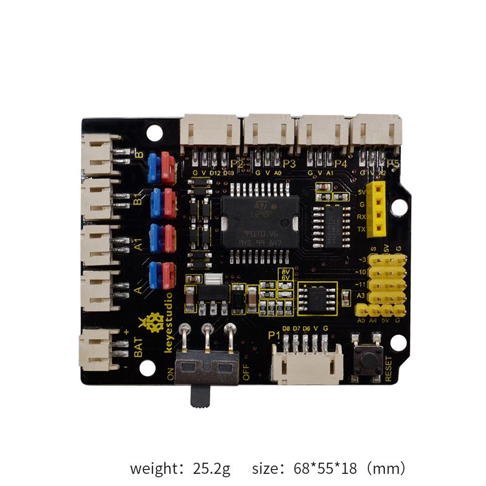 Keyestudio Quick Connectors Motor Drive Shield V2 for Arduino Robot - OpenELAB