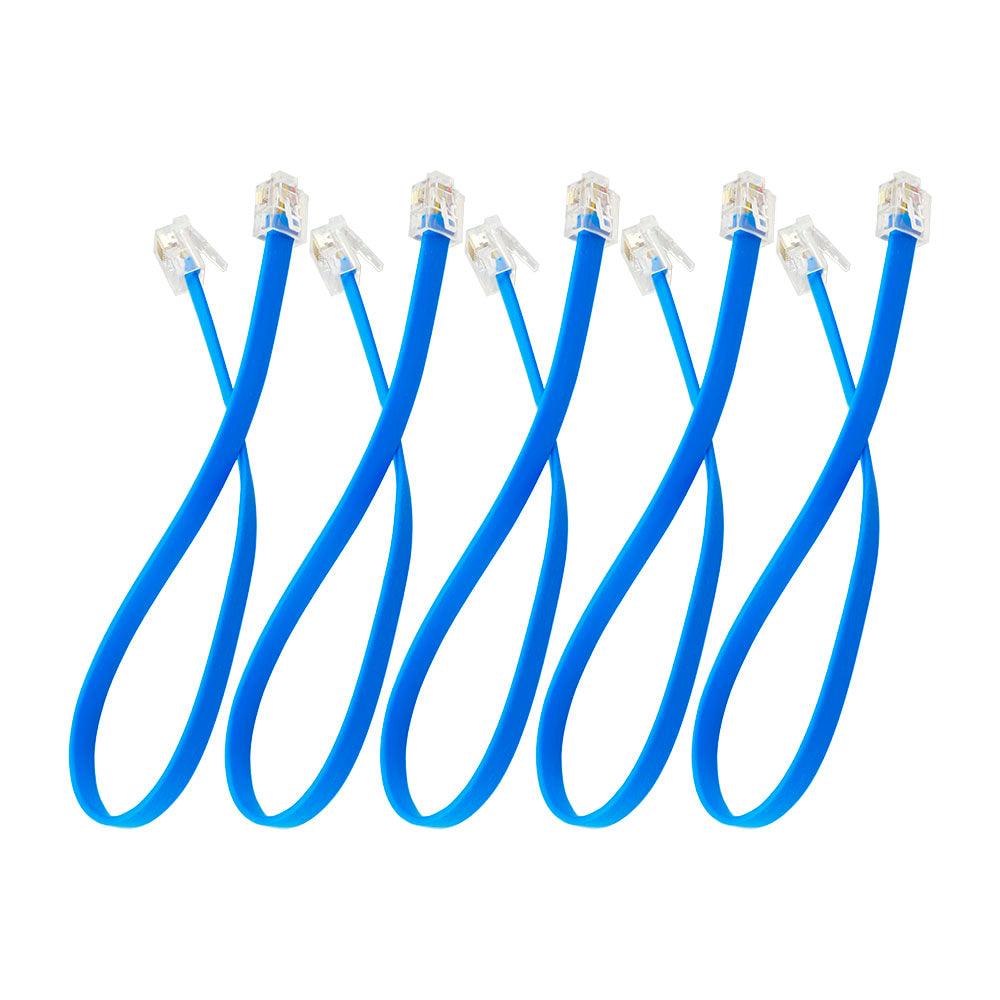 Keyestudio EASY PLUG RJ11 Connection Cable with Crystal Port 5pcs - OpenELAB