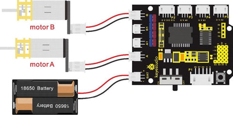 Keyestudio Quick Connectors Motor Drive Shield V2 for Arduino Robot - OpenELAB