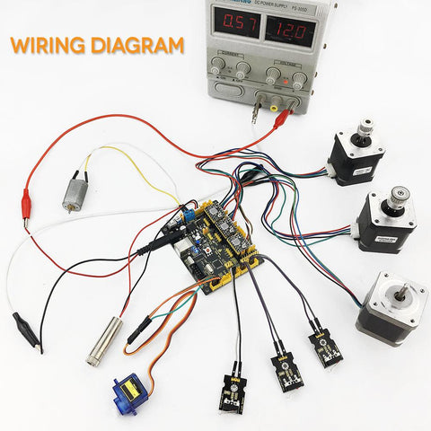 OpenELAB 3 stuks 4988 driver met koellichaam + USB-kabel voor Arduino CNC