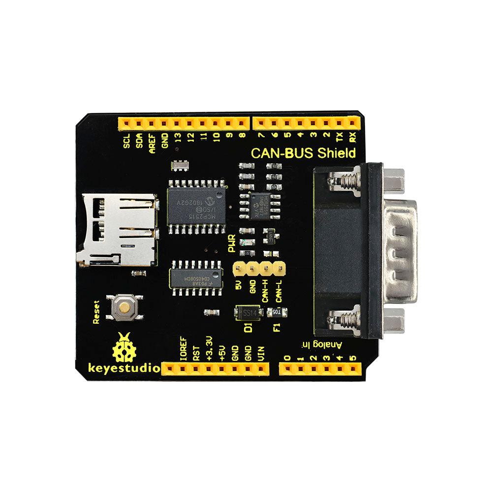 Keyestudio CAN-BUS Shield MCP2515 chip With SD Socket - OpenELAB