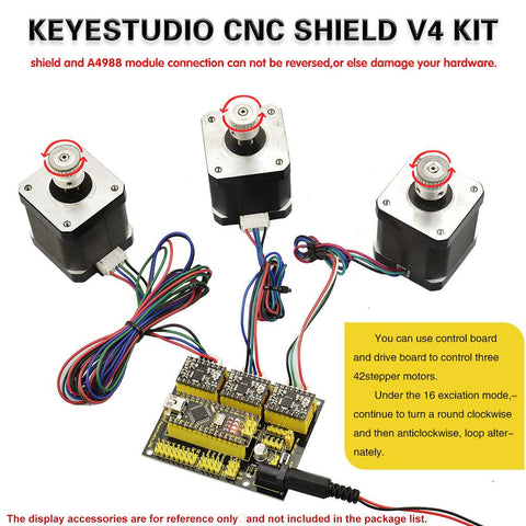 OpenELAB A4988 3D-Drucker Schrittmotortreiber CNC Shield für Nano