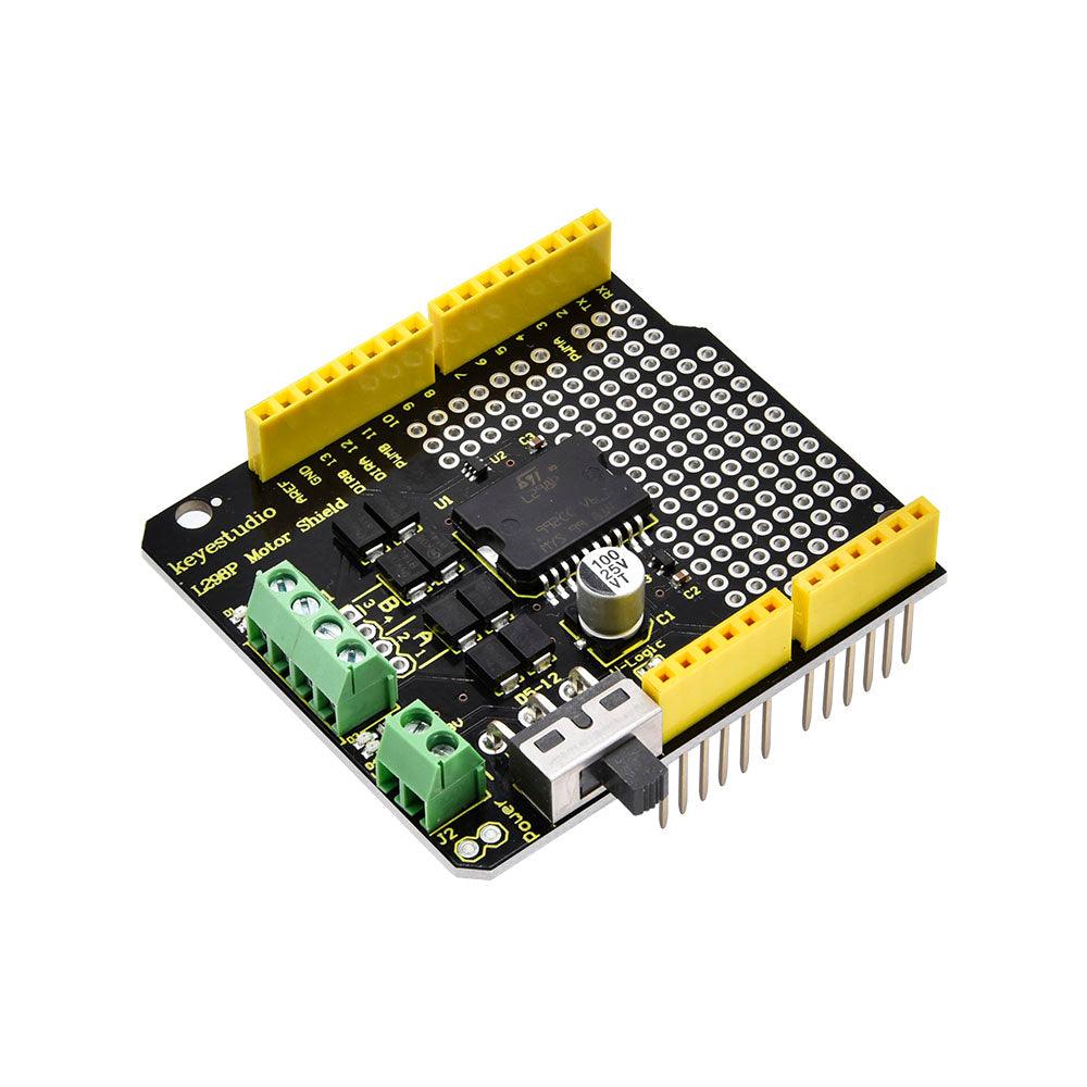 Updated Version Keyestudio L298P Shield With Power Switch - OpenELAB