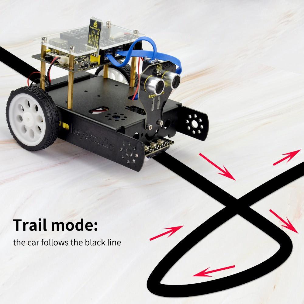 Keyestudio EASY PLUG Education Robot Car Kit - OpenELAB