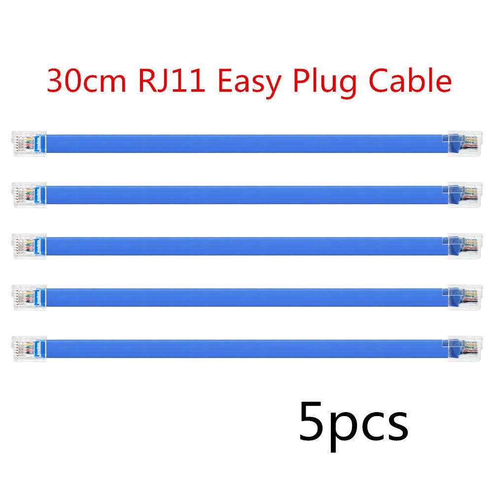 Keyestudio EASY PLUG RJ11 Connection Cable with Crystal Port 5pcs - OpenELAB