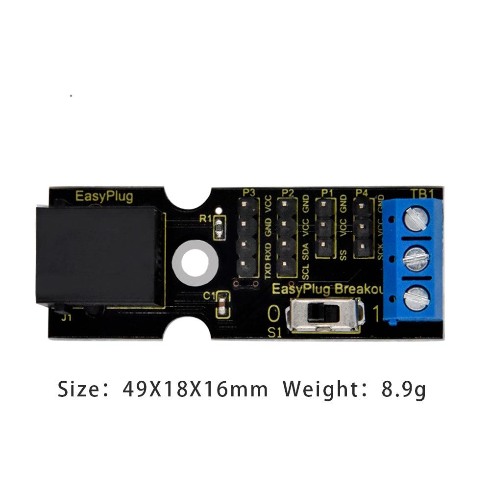 Keyestudio EASY PLUG 6P6C Breakout Board Shield - OpenELAB