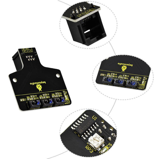 Keyestudio EASY PLUG Robot 3-way Line Tracking Sensor - OpenELAB