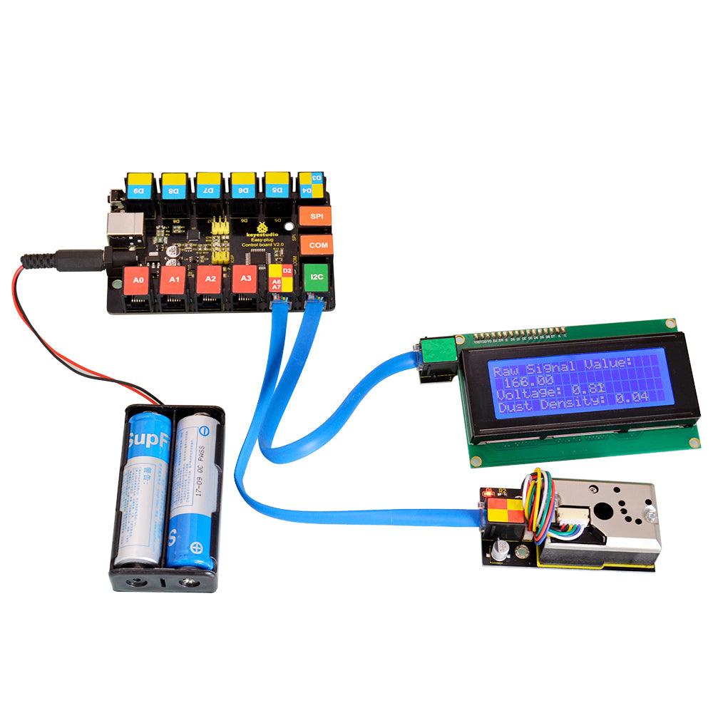 Keyestudio EASY PLUG GP2Y1014AU PM2.5 Dust Sensor - OpenELAB