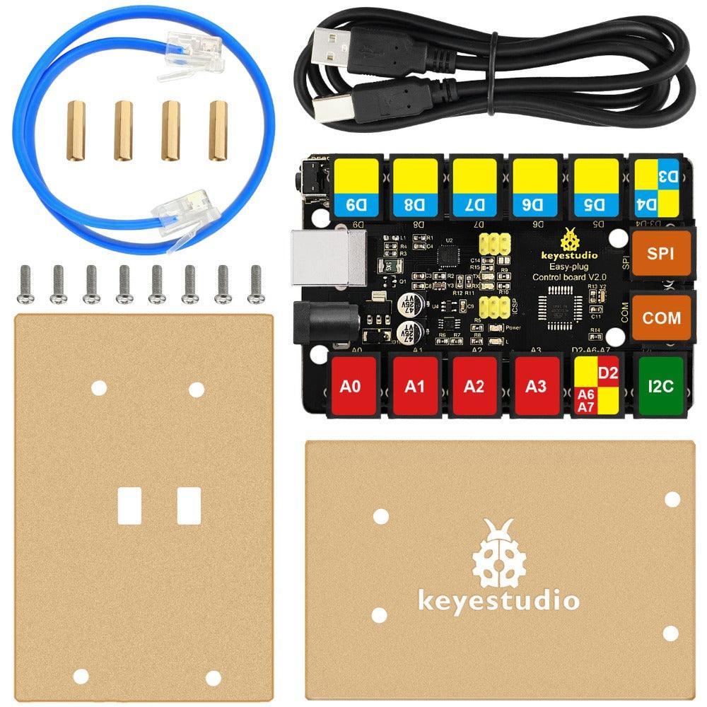 Keyestudio RJ11 EASY Plug Main Control Upgrade Board V2.0 - OpenELAB