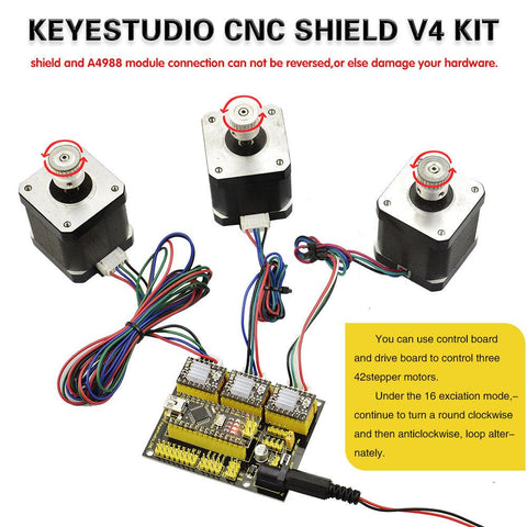 Pilote OpenELAB 3 pièces A4988 + Nano CH340 pour Arduino CNC