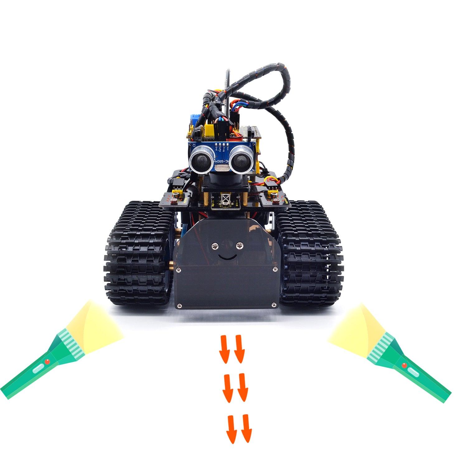 Keyestudio DIY Mini Tank V2.0 Smart Robot Car Kit - OpenELAB