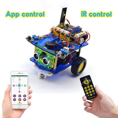 Keyestudio Desktop Mini Bluetooth Smart Robot Car Kit V3.0 - OpenELAB