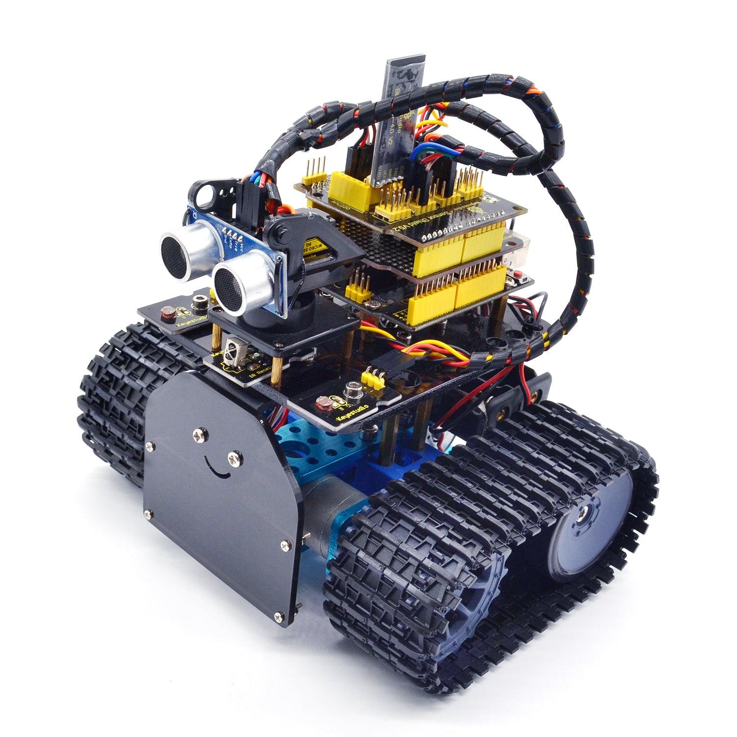 Keyestudio DIY Mini Tank V2.0 Smart Robot Car Kit - OpenELAB