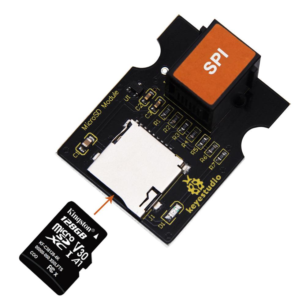 Keyestudio EASY PLUG Micro SD TFT card Read and Write Module - OpenELAB