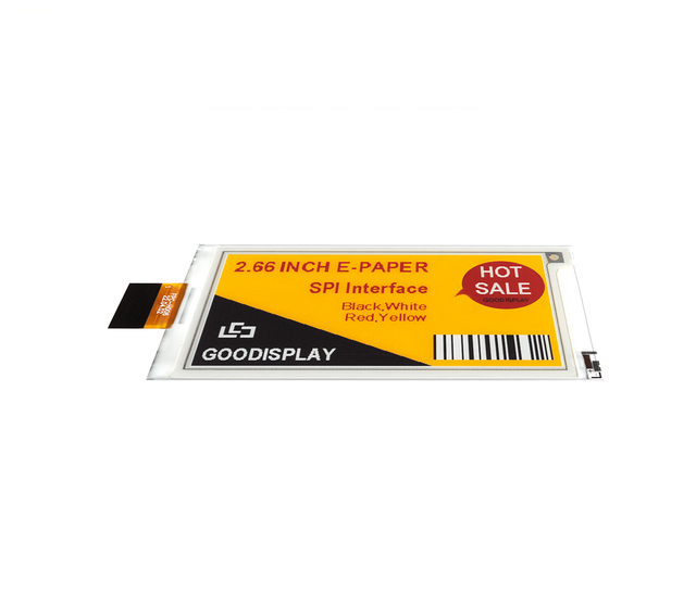 High-resolution E-Paper 2.66 inch Four Color E-Ink Display-01