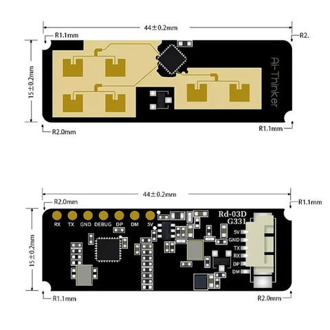 Ai-Thinker Rd 03D 24G Millimeter Wave Radar