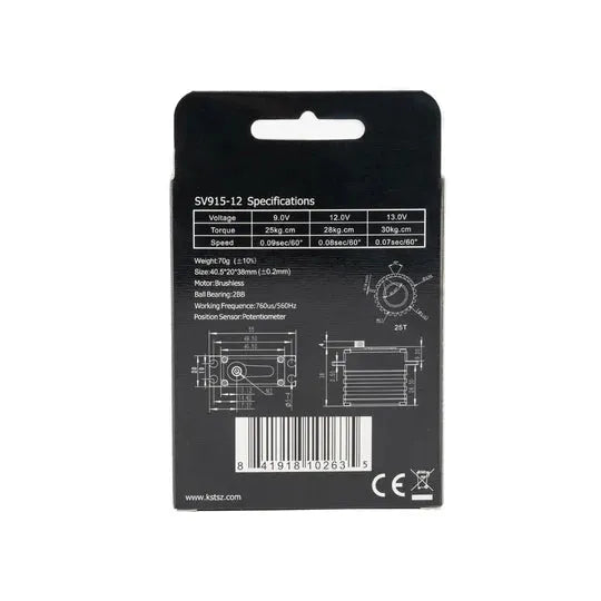 KST SV915-12 HV Brushless Metal Gear 30Kgf.cm 0.07sec Cyclic Servo-4