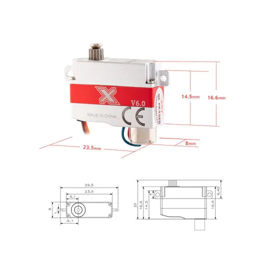 KST X08H V6.0 Metal Gear Digital Micro Servo 2.8Kgf.cm 0.09sec-5