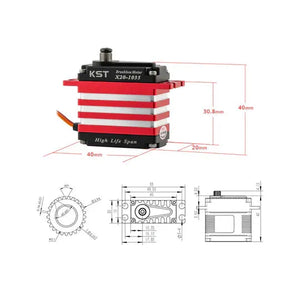 KST X20-1035 V3.0 Brushless Tail Servo 12Kgf.cm 0.03sec-3