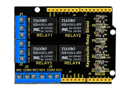 Keyestudio 4 channel 5V Relay Shield module for Arduino UNO R3 - OpenELAB