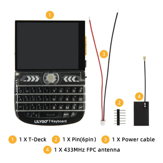 LILYGO T-Deck Portable microcontroller programmer