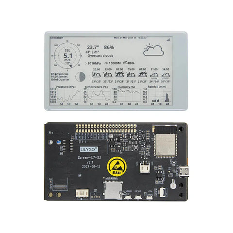 LILYGO T5 e-Paper 4.7 Inch ESP32-S3 Development Driver Board